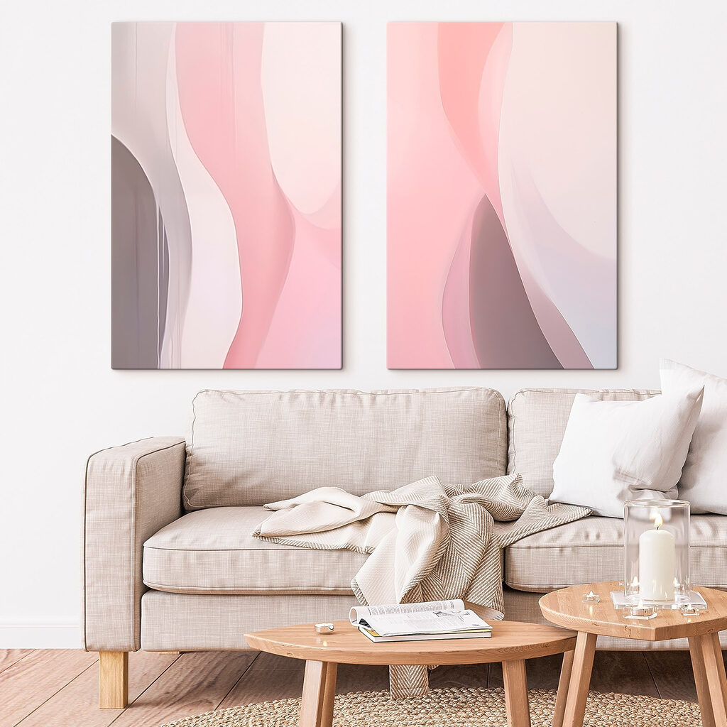 Soft curves in gentle hues