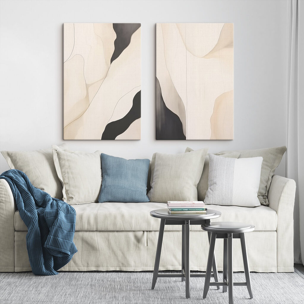 Abstract forms blend in harmony