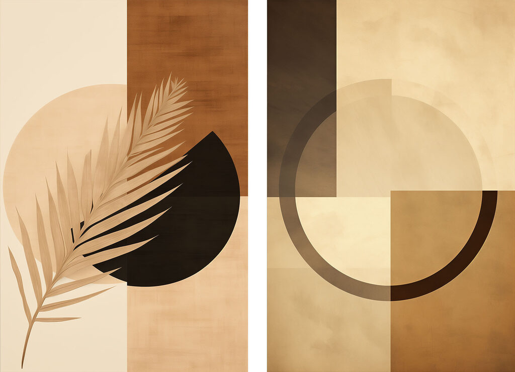 Pair of art pieces