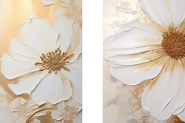 Elegant floral designs in soft hues
