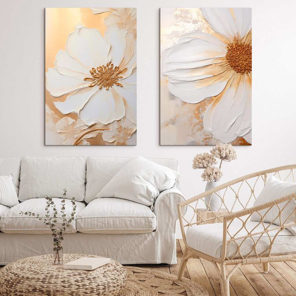 Elegant floral designs in soft hues
