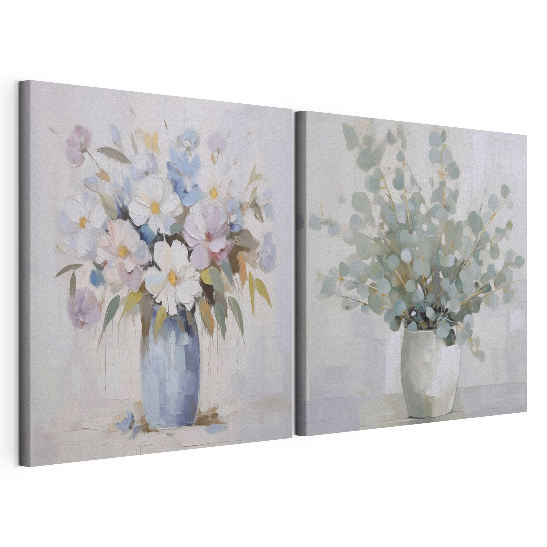 Painting of flowers in a vase Painting of flowers in a vase