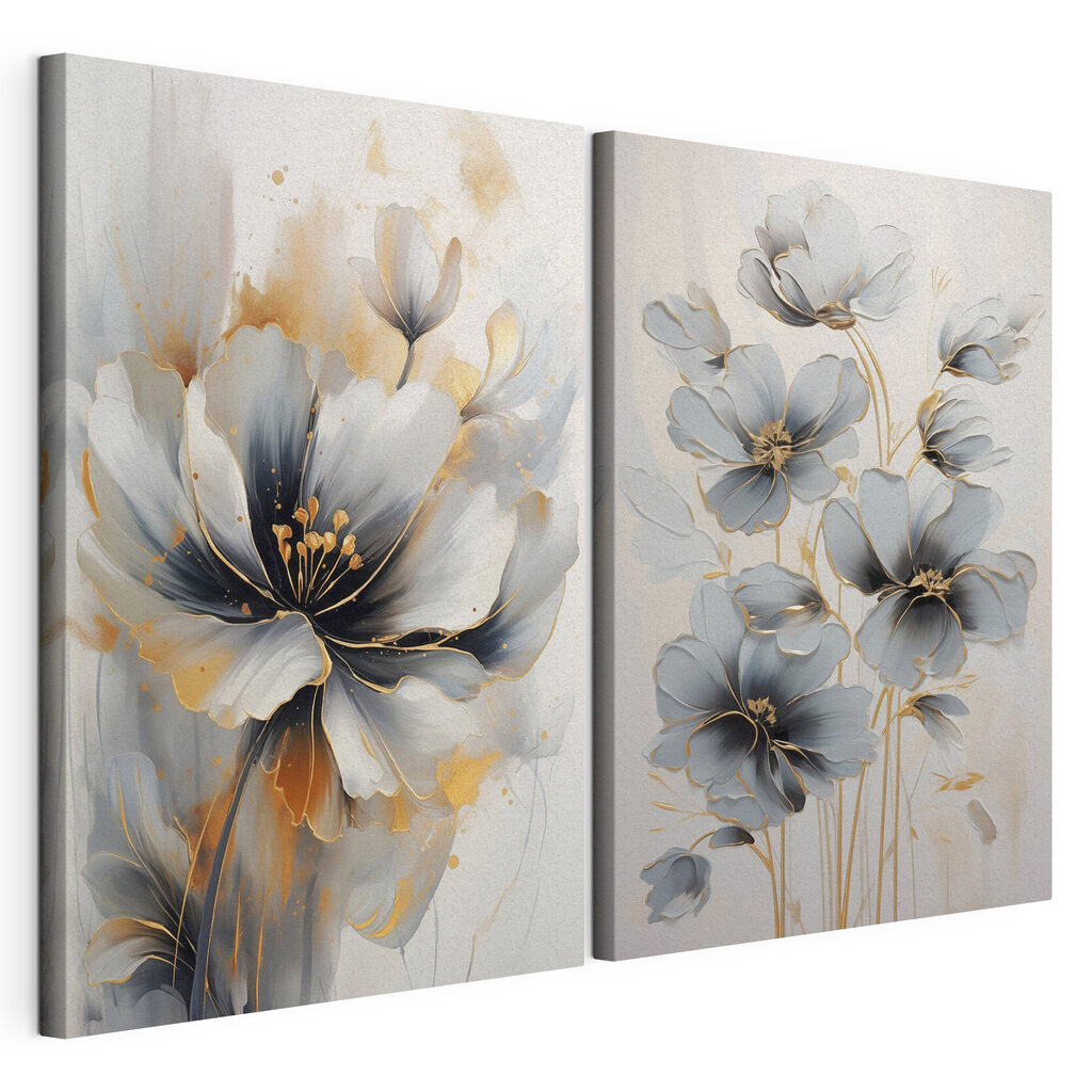 - Elegant blooms in soft hues - Elegant blooms in soft hues