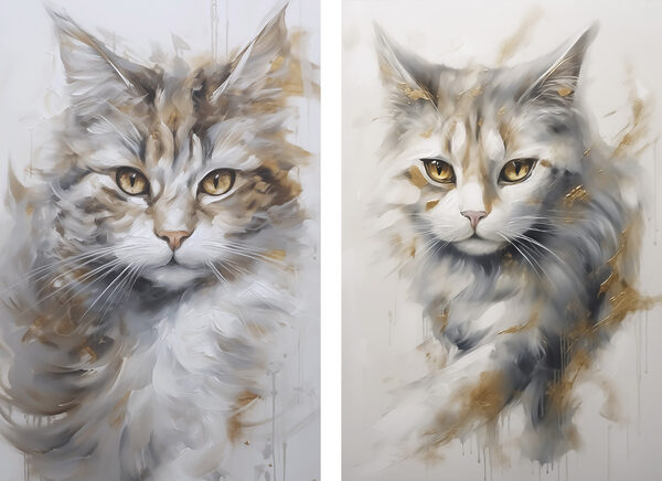 Painting of a cat Painting of a cat