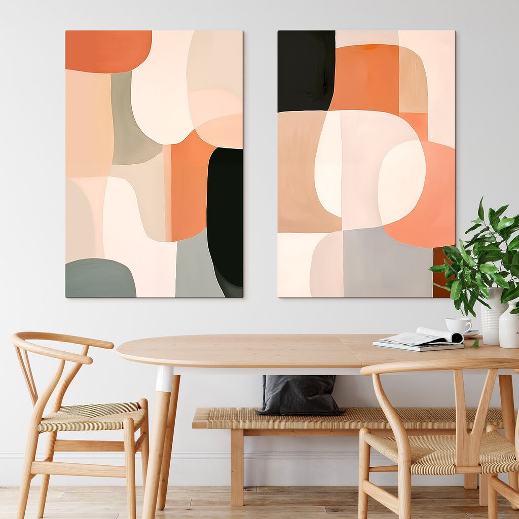 Abstract shapes in soothing colors Abstract shapes in soothing colors