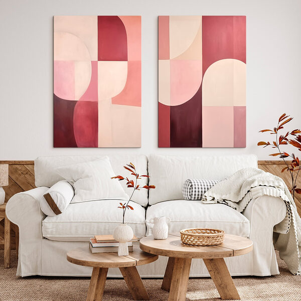 Two paintings of different colors Two paintings of different colors