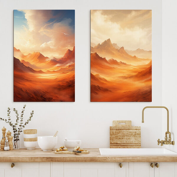 Screenshot of a painting of a desert landscape Screenshot of a painting of a desert landscape