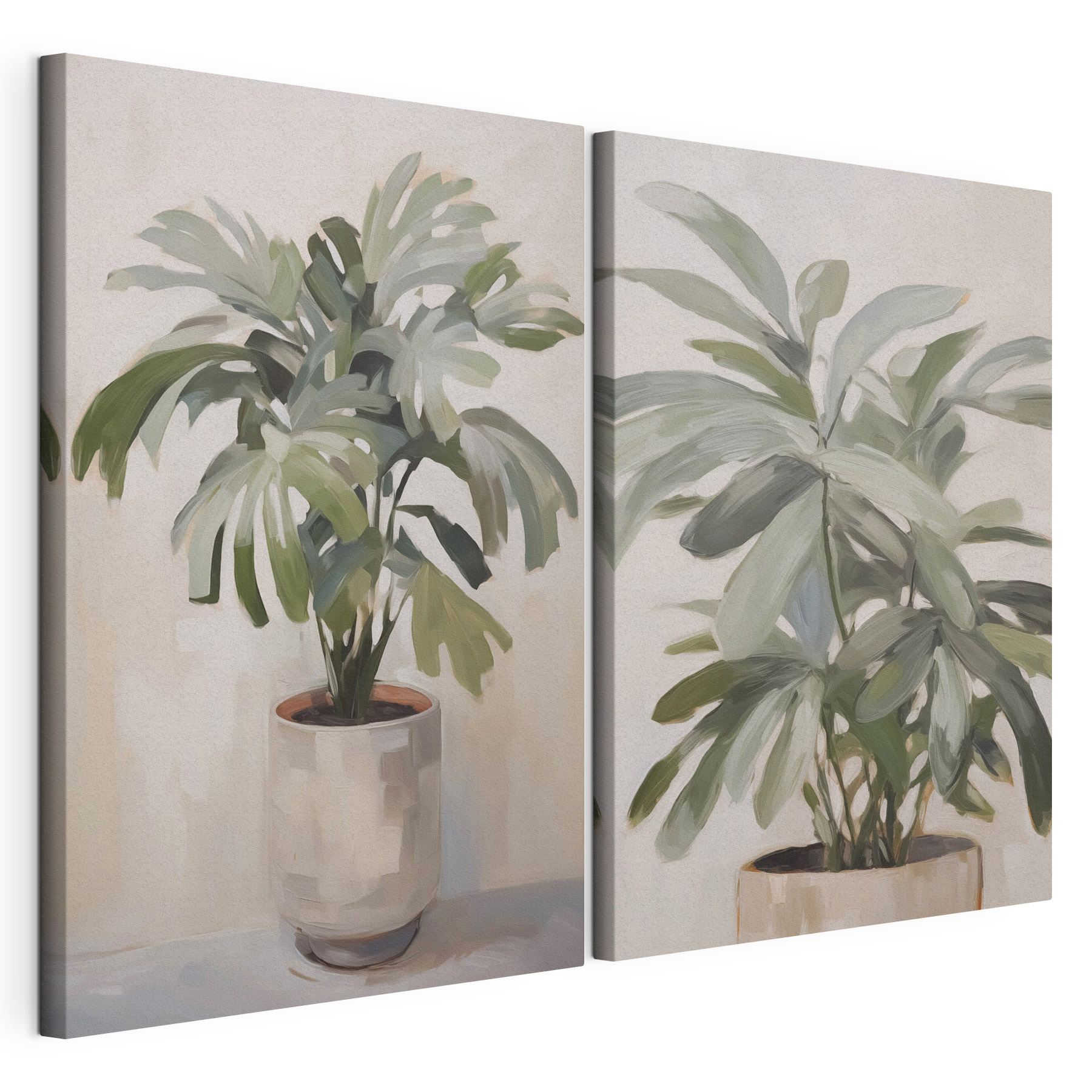 Painting of a plant in a pot Painting of a plant in a pot