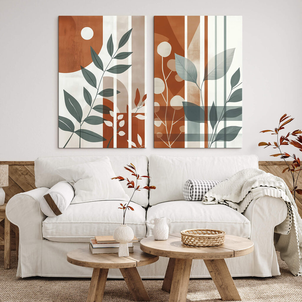 - Nature-inspired geometric artwork display - Nature-inspired geometric artwork display