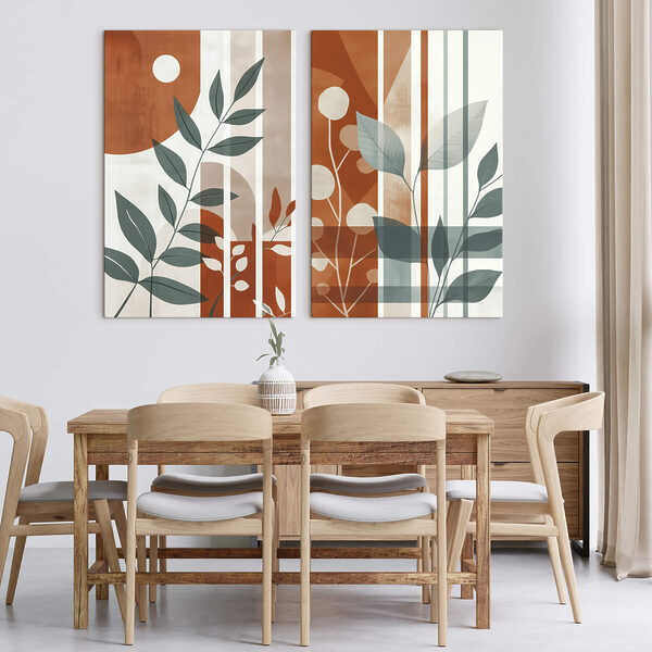 - Nature-inspired geometric artwork display - Nature-inspired geometric artwork display