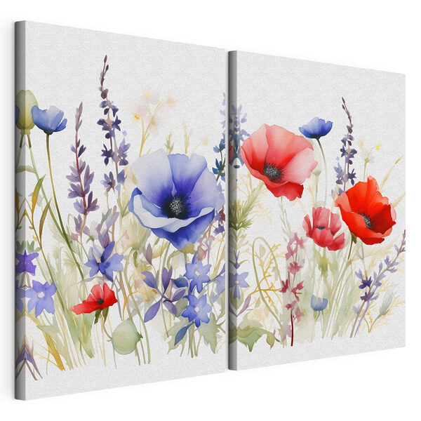 Dipinti di fiori e piante Stampa su tela modulare Dipinti di fiori e piante