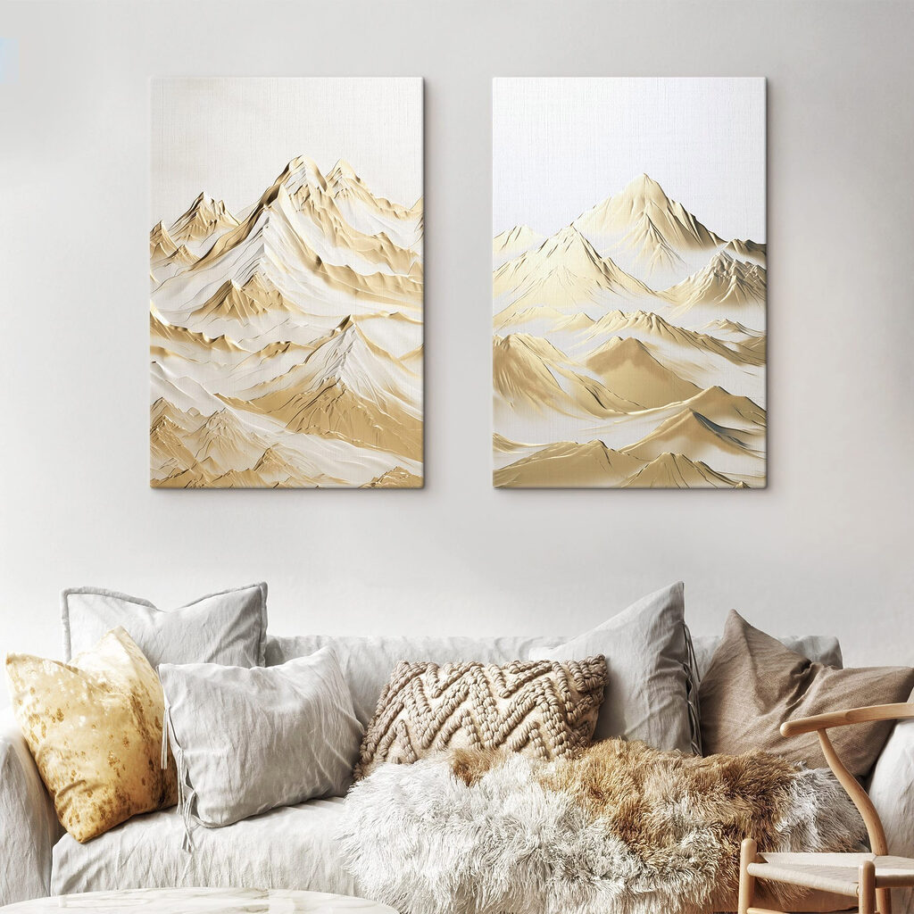 Mountain range with snow Mountain range with snow