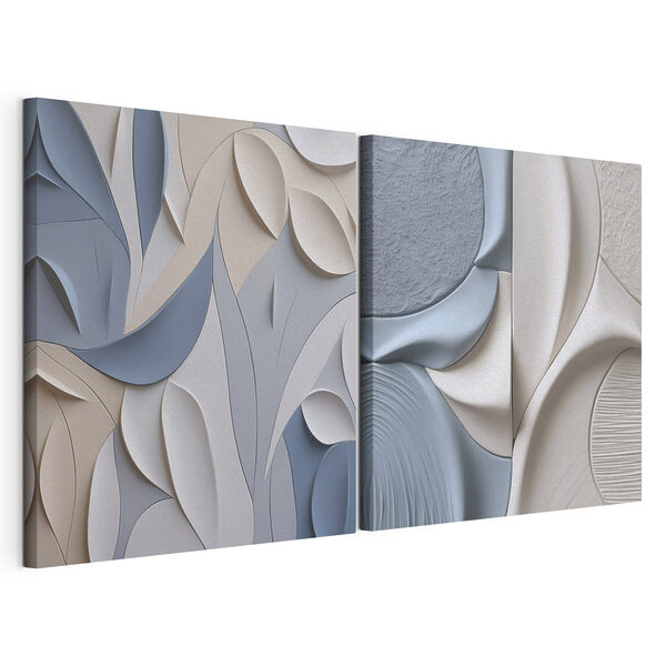 Stampa su tela modulare Curve morbide in una palette di colori rilassanti (COD: m01290) Stampa su tela modulare Stampa su tela modulare Curve morbide in una palette di colori rilassanti (COD: m01290)