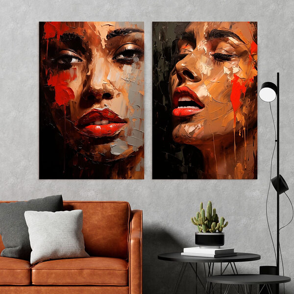 Collage of a woman's face Collage of a woman's face