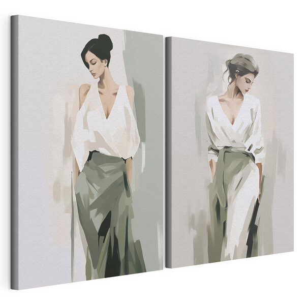 Stampa su tela modulare Donna con una camicia bianca (COD: m30003) Stampa su tela modulare Stampa su tela modulare Donna con una camicia bianca (COD: m30003)