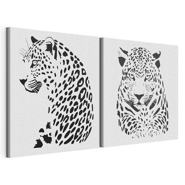 Stampa su tela modulare Maestoso felino dal design accattivante (COD: m30068) Stampa su tela modulare Stampa su tela modulare Maestoso felino dal design accattivante (COD: m30068)