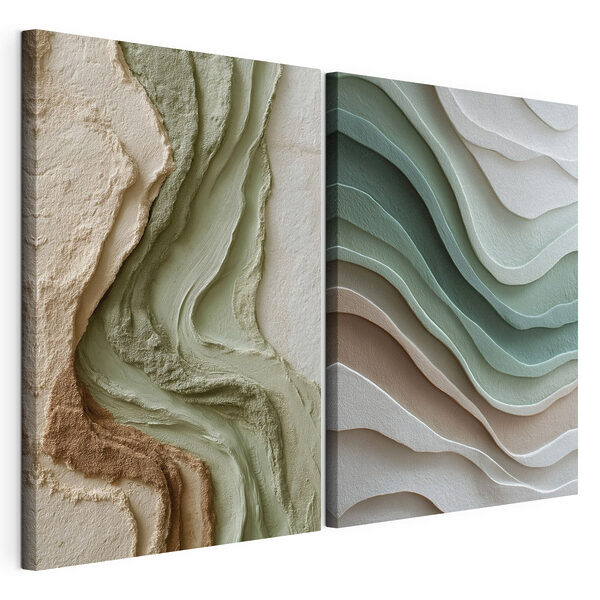 Stampa su tela modulare Curve naturali in tonalità tenui (COD: m30226) Stampa su tela modulare Stampa su tela modulare Curve naturali in tonalità tenui (COD: m30226)