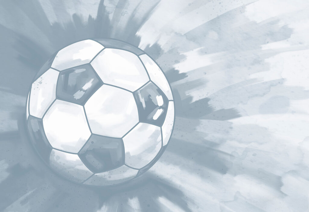 Football ball in the air Football ball in the air