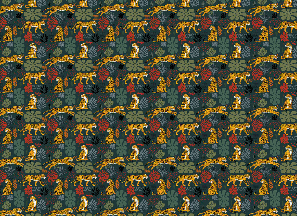 Pattern of cheetahs and plants Pattern of cheetahs and plants
