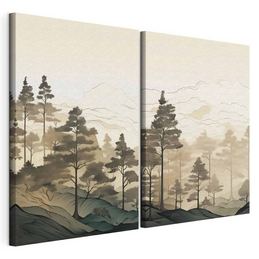 Screenshot of a painting of a forest Screenshot of a painting of a forest