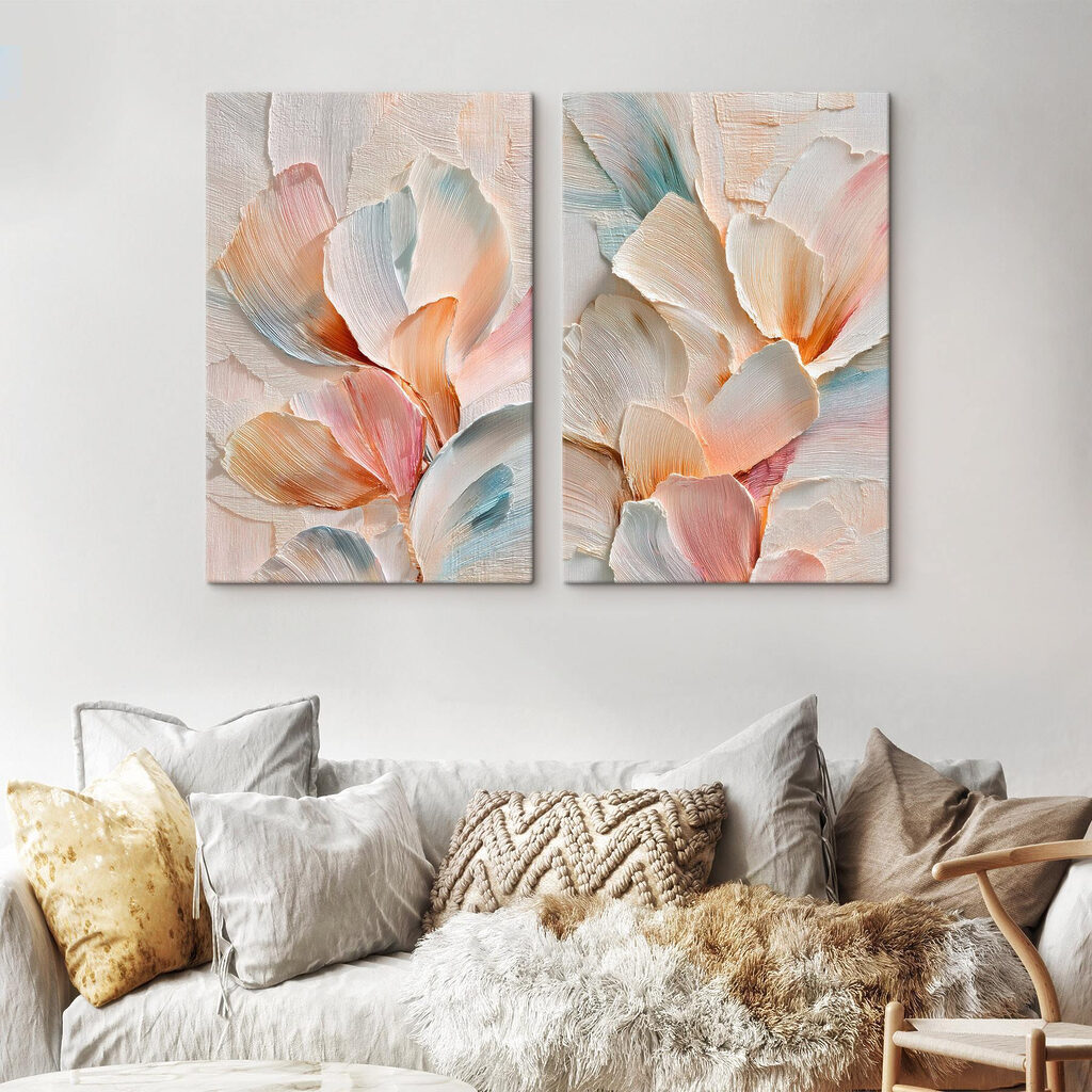 Soft hues in graceful floral arrangement Soft hues in graceful floral arrangement