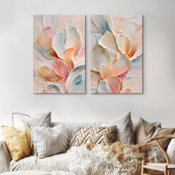 Soft hues in graceful floral arrangement Soft hues in graceful floral arrangement