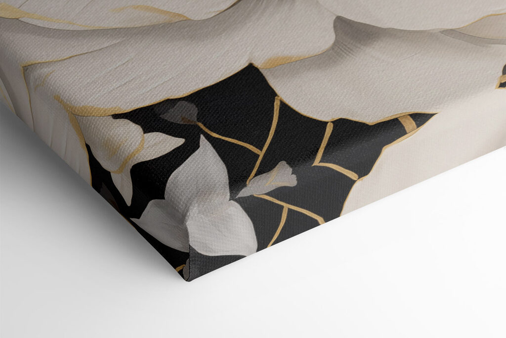 Stampa su tela modulare - Fiori eleganti su uno sfondo scuro (COD: m30280)