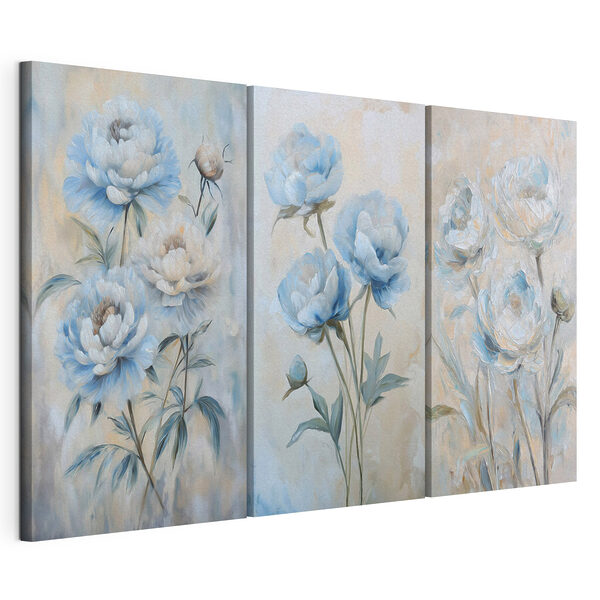 Stampa su tela modulare Fiori delicati dai colori tenui (COD: m30497) Stampa su tela modulare Stampa su tela modulare Fiori delicati dai colori tenui (COD: m30497)