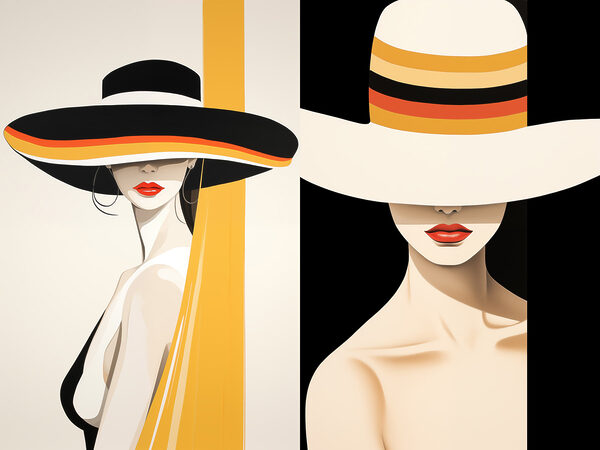 Woman wearing a hat Woman wearing a hat