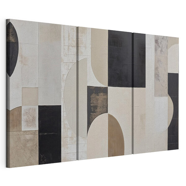 Stampa su tela modulare Motivo geometrico in bianco e nero (COD: m30786) Stampa su tela modulare Stampa su tela modulare Motivo geometrico in bianco e nero (COD: m30786)