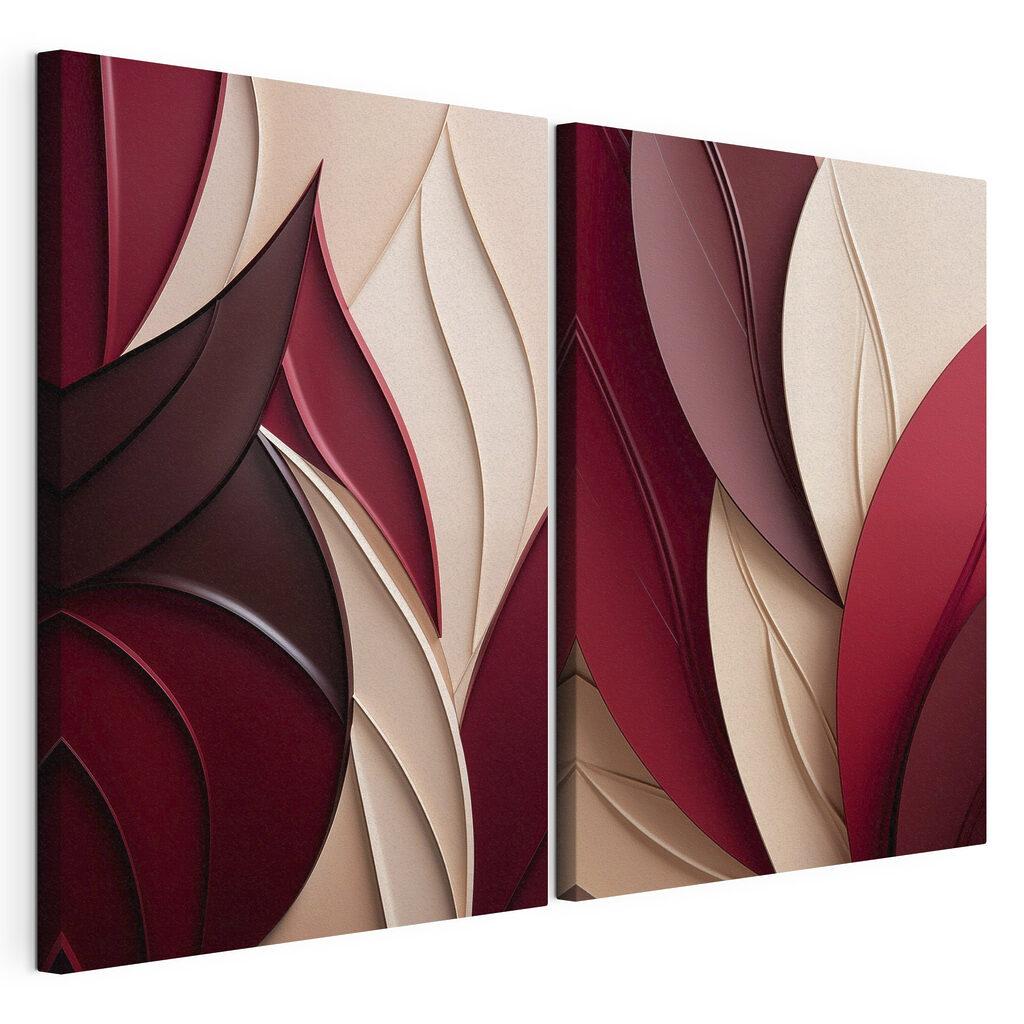 - Soft curves in warm hues - Soft curves in warm hues