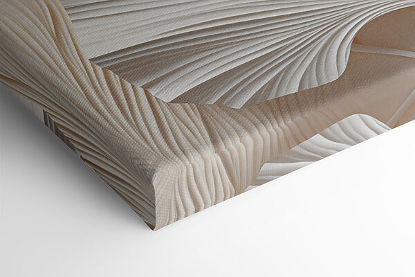 Stampa su tela modulare Delicati strati dal design ispirato alla natura (COD: m30671) Stampa su tela modulare Delicati strati dal design ispirato alla natura (COD: m30671)