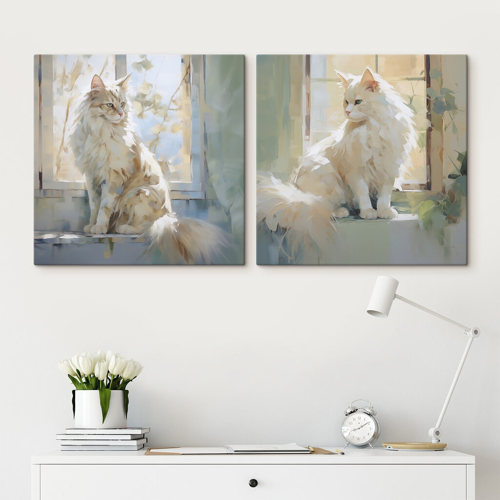 Cat sitting on a window sill Cat sitting on a window sill