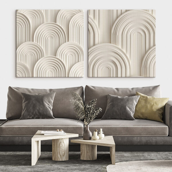 Soft curves in neutral tones Soft curves in neutral tones