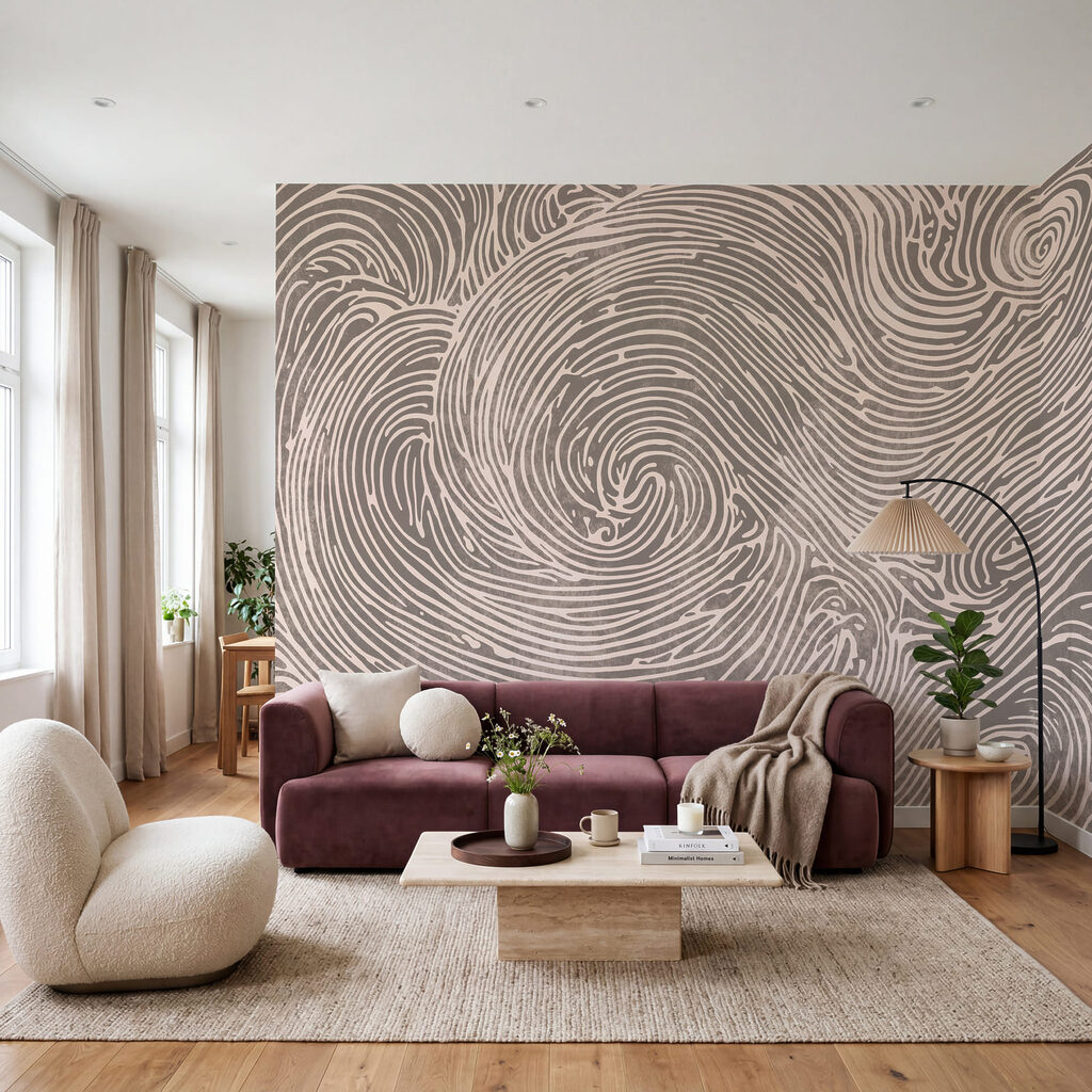 Intricati riccioli creano motivi sinuosi Intricati riccioli creano motivi sinuosi