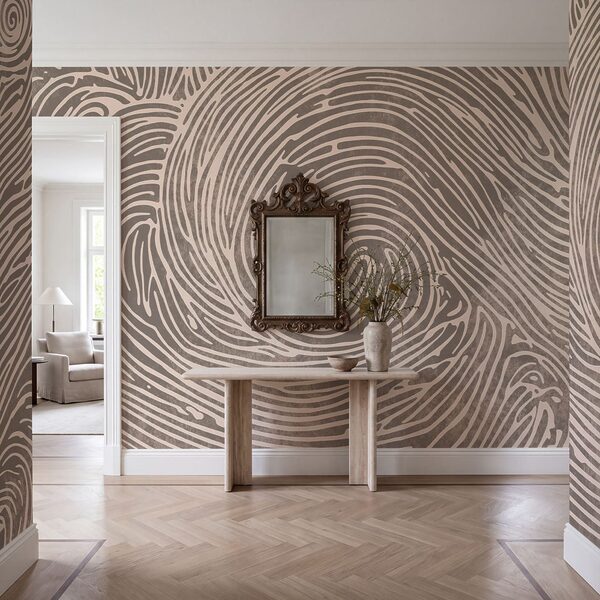 Intricati riccioli creano motivi sinuosi Intricati riccioli creano motivi sinuosi