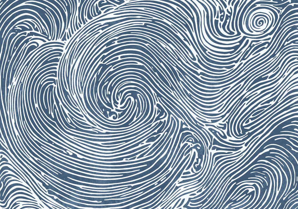 Blue and white swirl pattern Blue and white swirl pattern