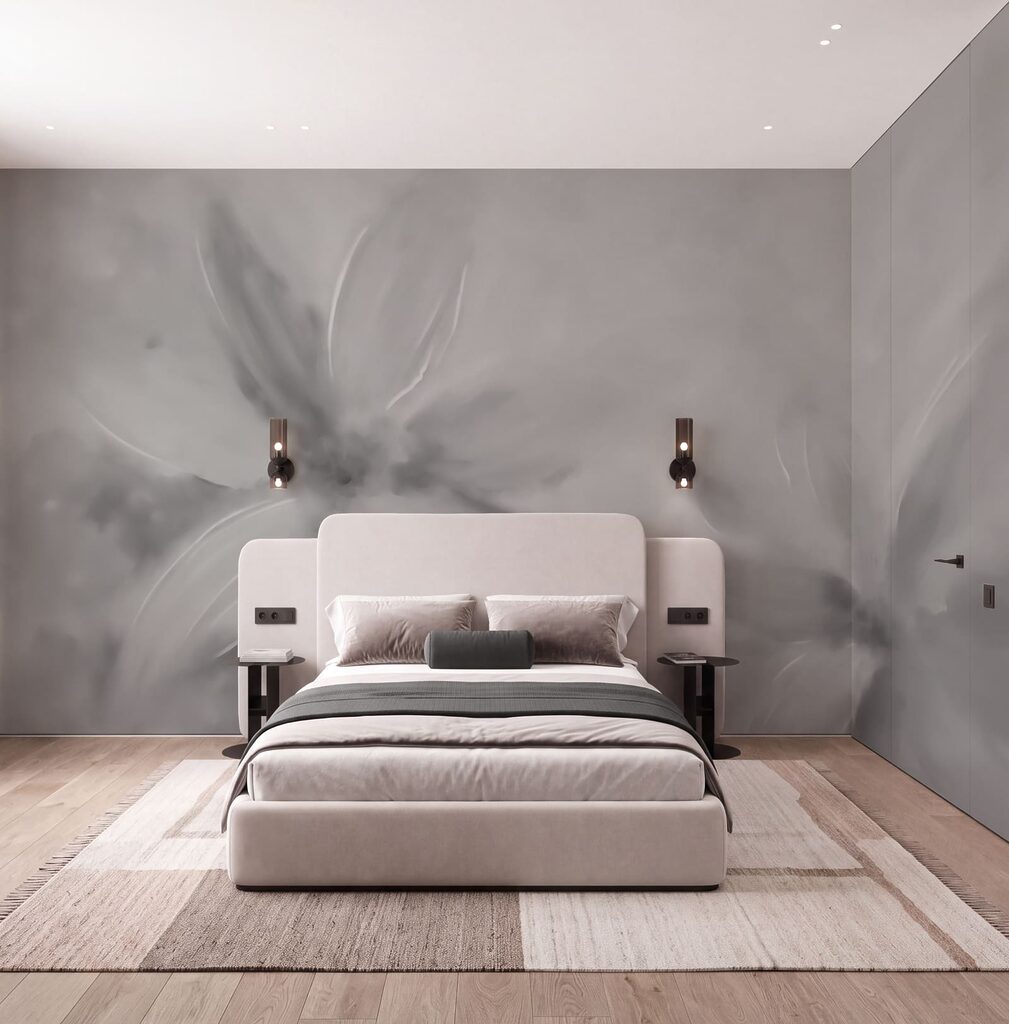 Immagine in grigio e bianco raffigurante dei fiori