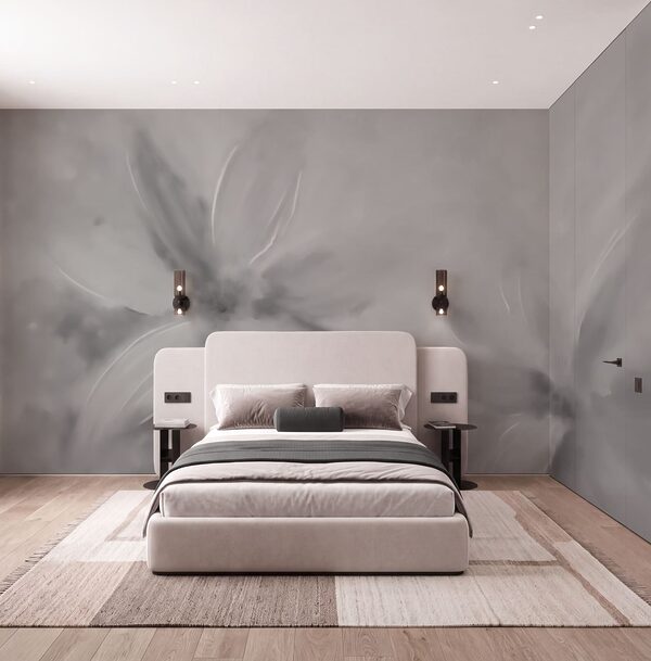 Immagine in grigio e bianco raffigurante dei fiori