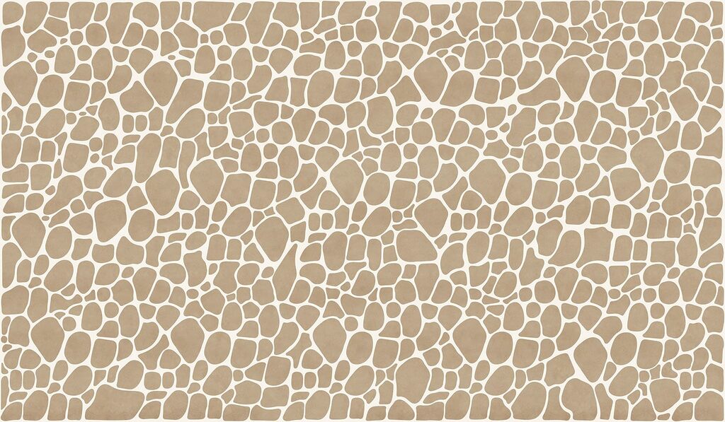 Pattern of brown and white stones