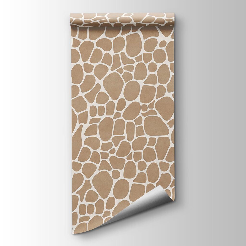 Pattern of brown and white stones