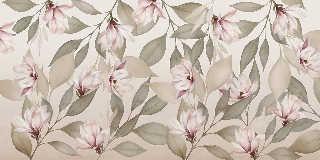 Delicate blooms in soft pastel tones