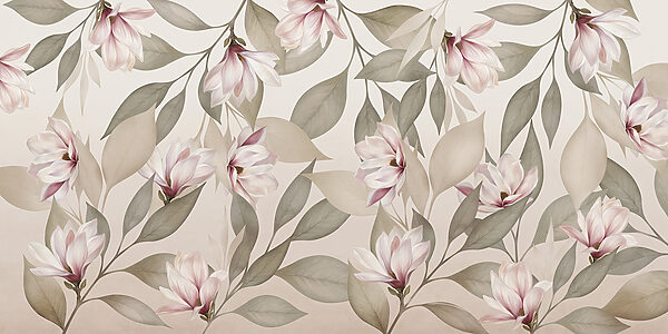 Delicate blooms in soft pastel tones