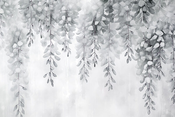 Calm leafy design for serene spaces