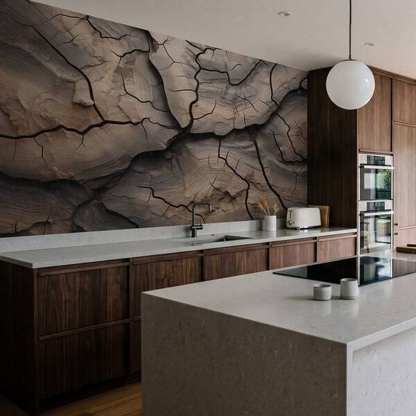 Motivi naturali nel legno stagionato