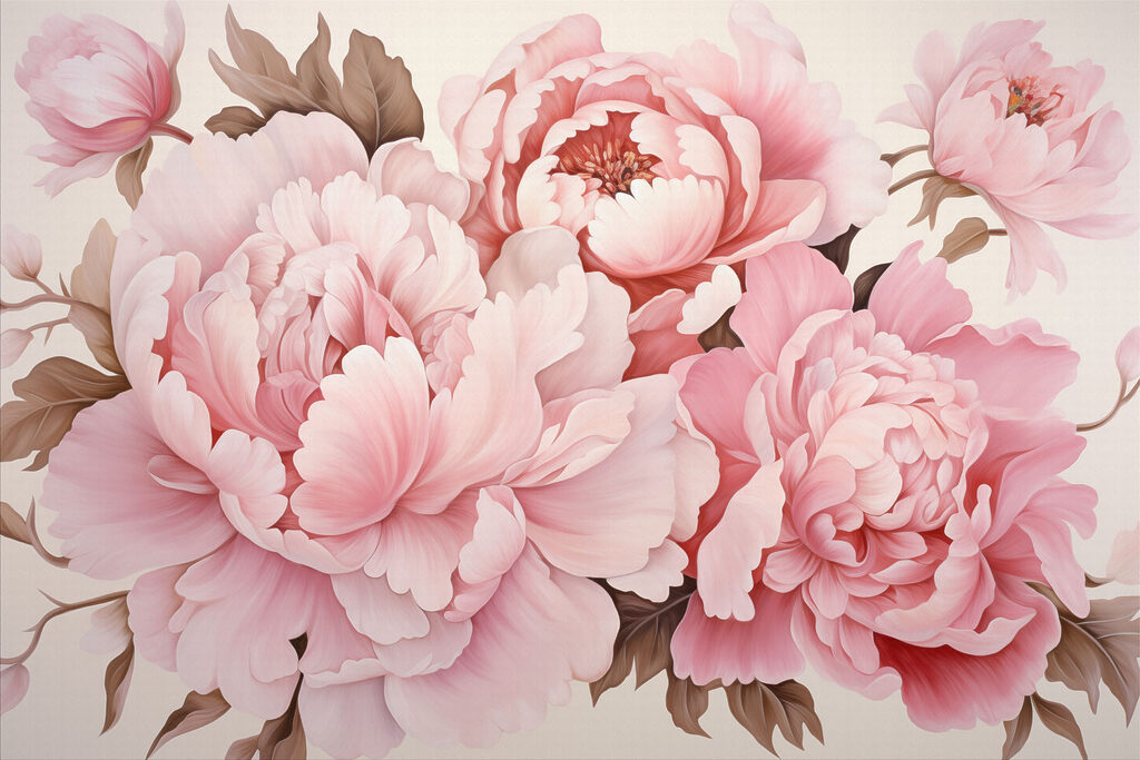 Group of pink flowers