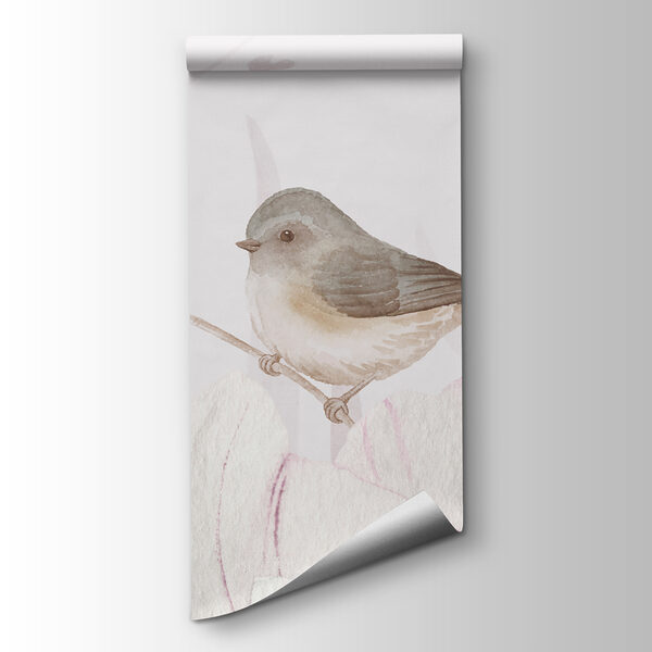Painting of flowers and birds