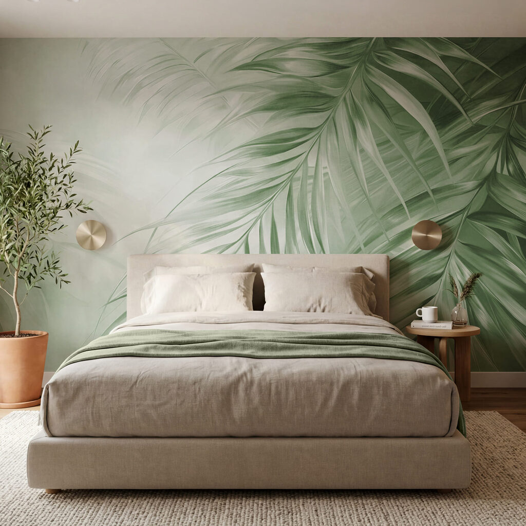 Fogliame verde rilassante in una luce soffusa Fogliame verde rilassante in una luce soffusa