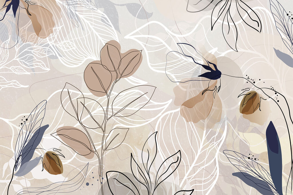 Delicate floral patterns in soft hues Delicate floral patterns in soft hues