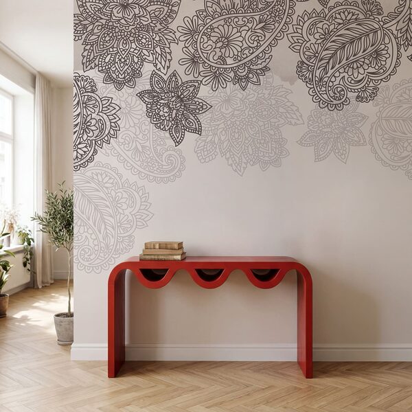 Bordo con motivi paisley e fiori Bordo con motivi paisley e fiori